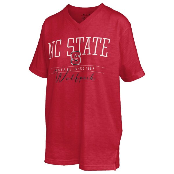 Red Ladies Short Sleeve VNeck Tee -